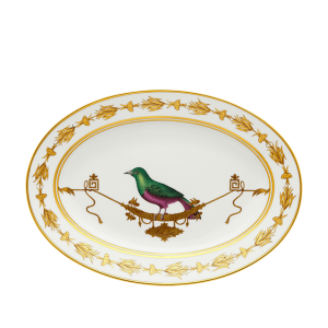 Ginori Voliere Oval Platter - 13.25"